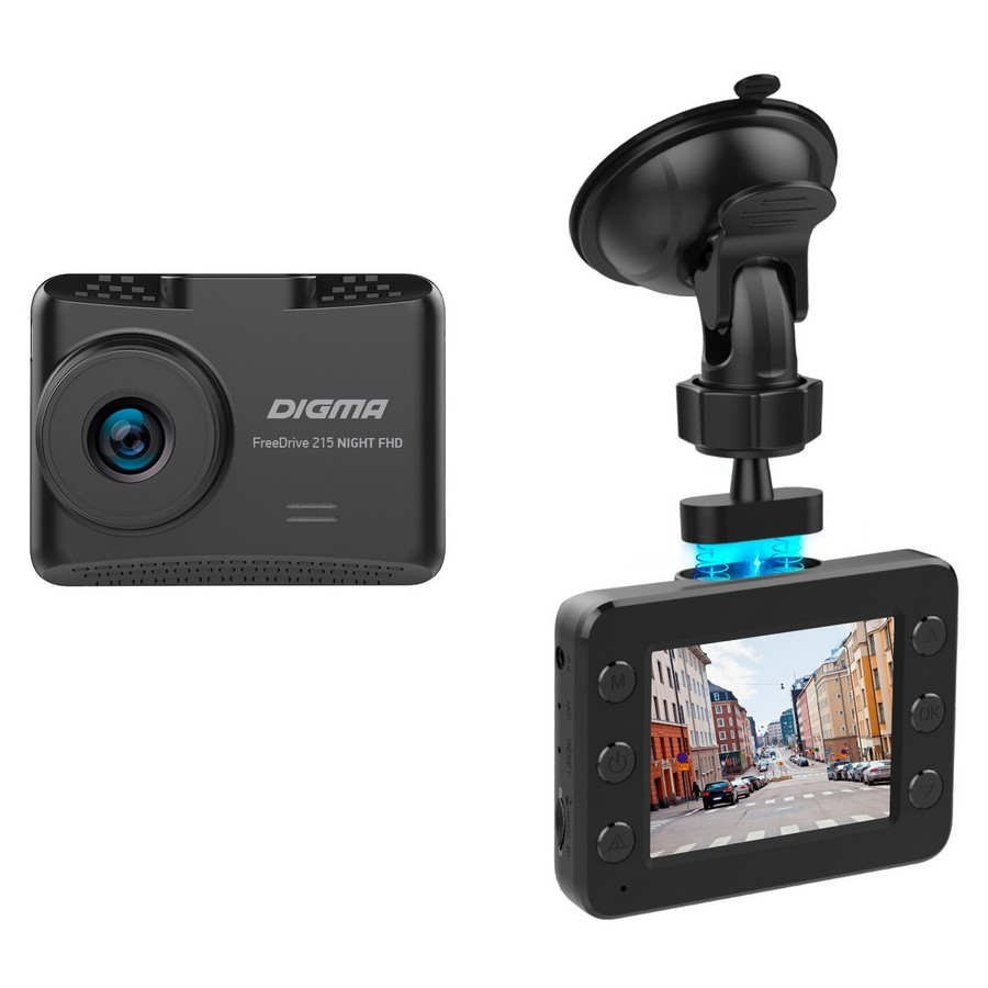 Видеорегистратор Digma FreeDrive 215 Night FHD 120 ° черный