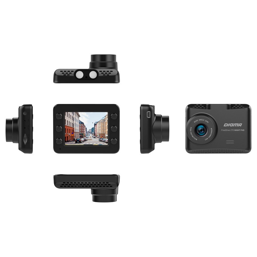 Видеорегистратор Digma FreeDrive 215 Night FHD 120 ° черный